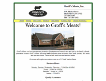 Tablet Screenshot of groffsmeats.com